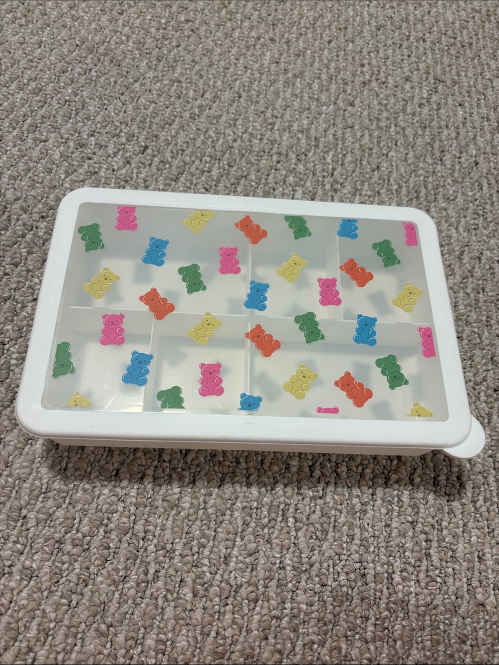 “Snackle Box” Snacking Tray with Gummy Bear Design